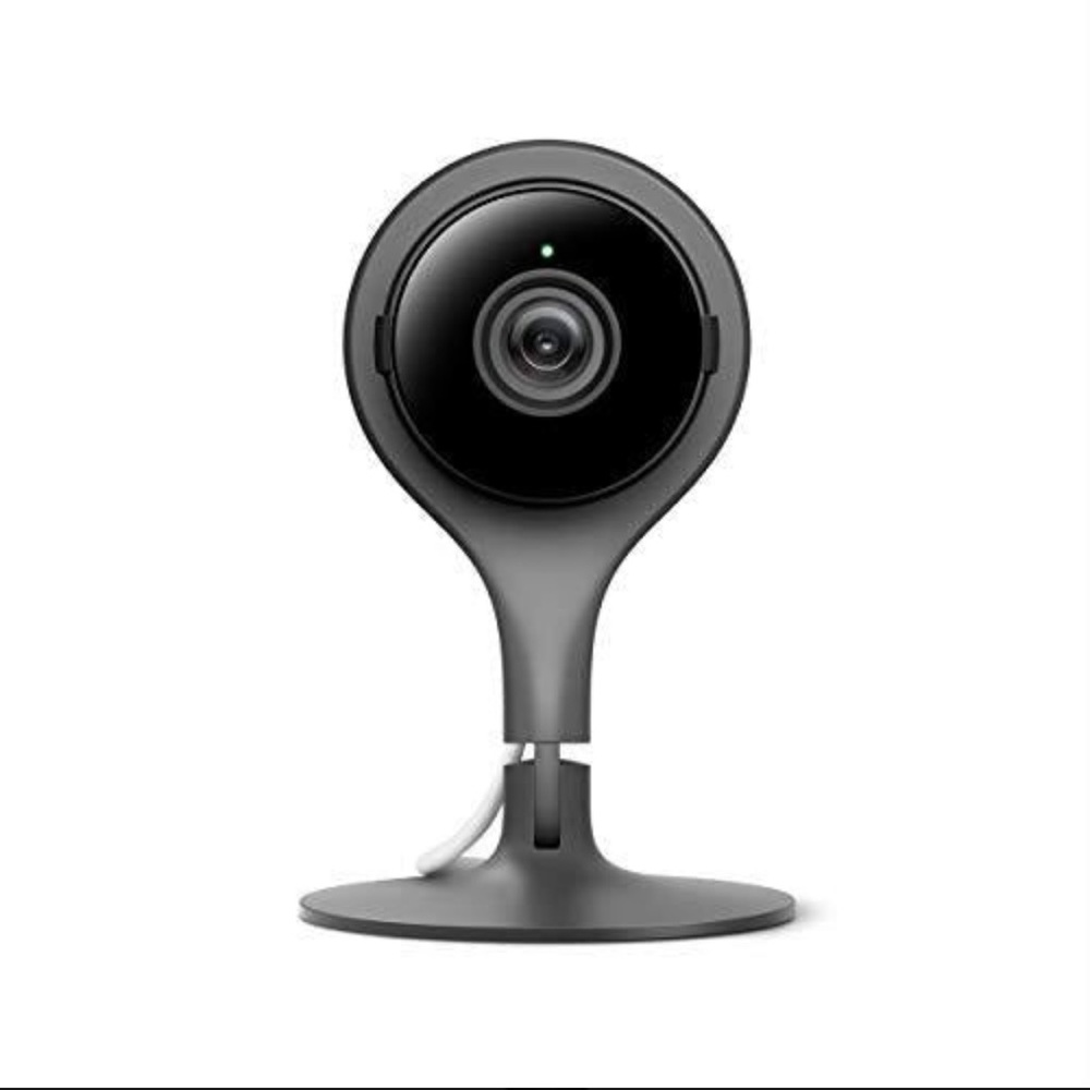 Google Nest Cam Indoor - Wired Indoor Camera for Home Security - Black